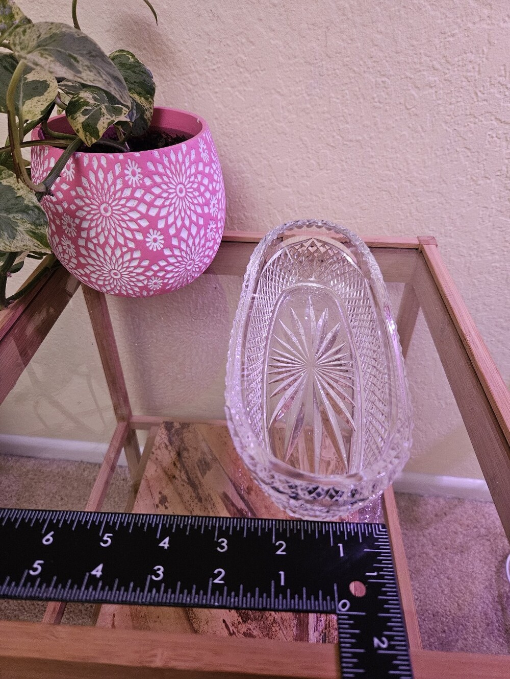 Waterford crystal Vintage Alana Pattern Ireland Celery condiment dish. - Picture 5 of 6